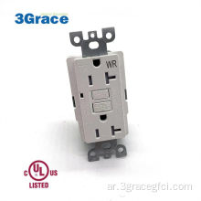 3GRACE 125V 20AMP ​​WALL GFI منفذ كهربائي